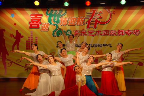 真新举办"喜迎世博迎新春"歌舞专场演出